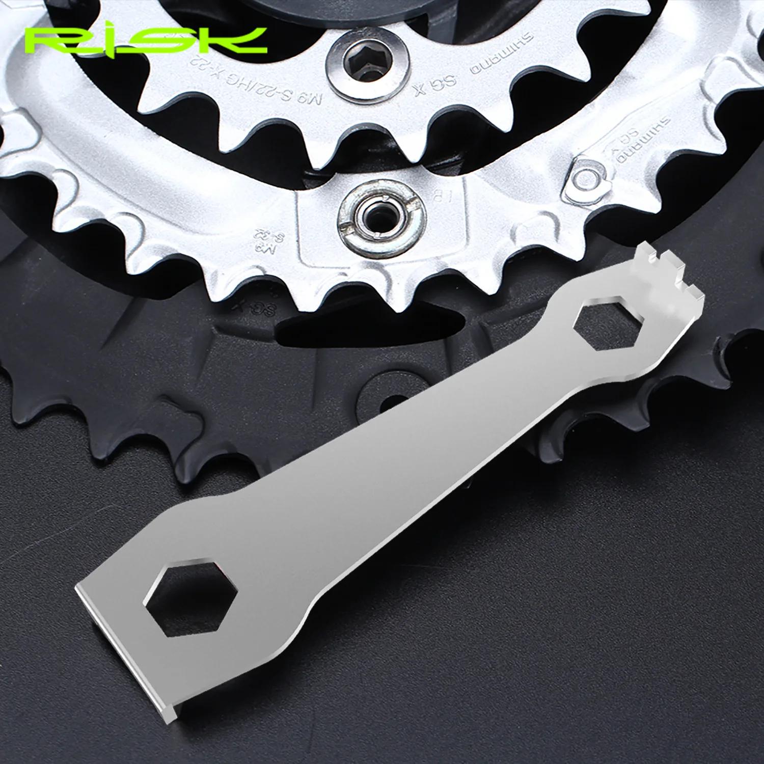 Risque vélo chaîne anneau boulons clé chaîne roue plateau installer clé pédalier boulon fixe réparat