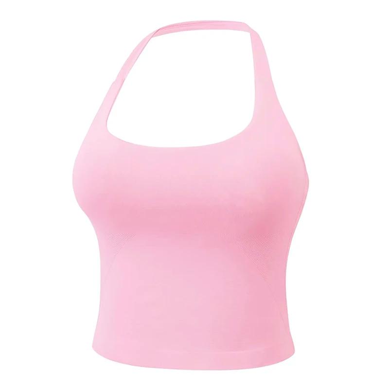 Gilet de Yoga à col licou, résistant aux chocs, sous-vêtements de sport, haute résistance, Fitness, 