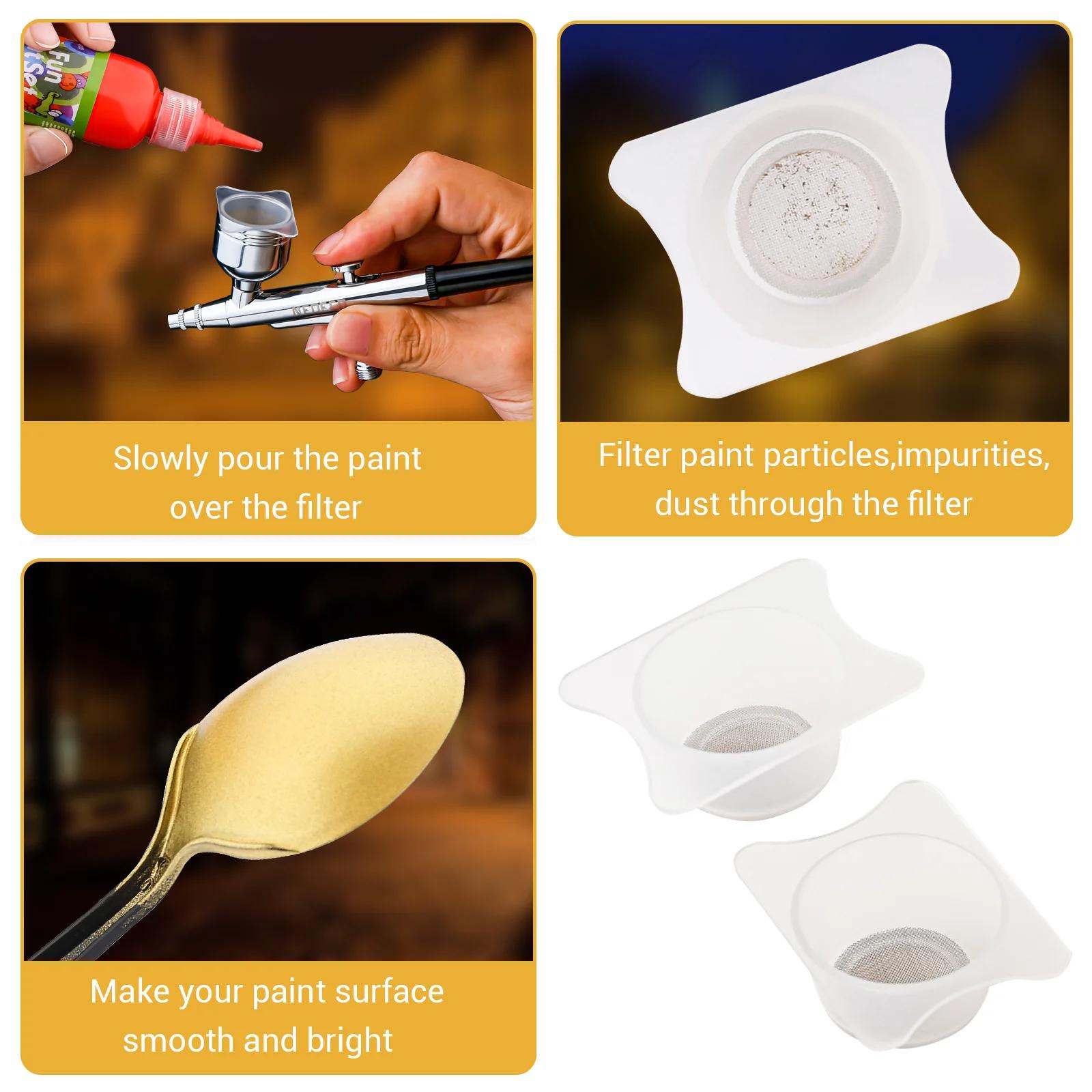 Tasse de Purification de peinture modèle 2 pièces, tasse de filtre d'aérographe, outil pour enlever 