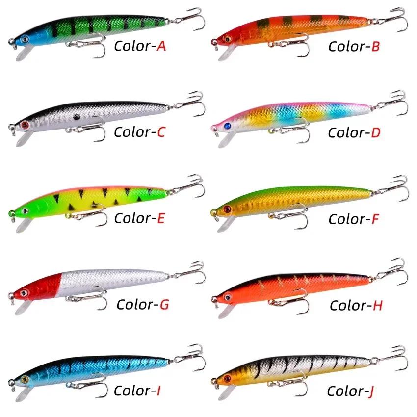1 pièces leurres de pêche méné japonais flottant dur Bait95mm 7g appât artificiel Wobbler manivelle 