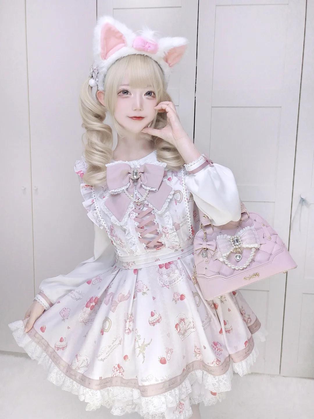Nouveau Sac à Main Rose Lolita pour Filles, Sac Bandoulière Polyvalent Décontracté Tendance pour Fem