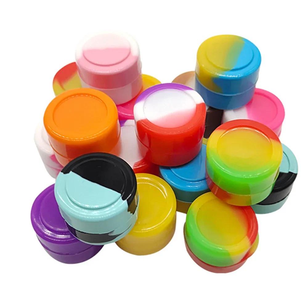 Conteneur en Silicone 2ML 3ML 5ML, boîte de rangement, mélange de couleurs, conteneurs concentrés an