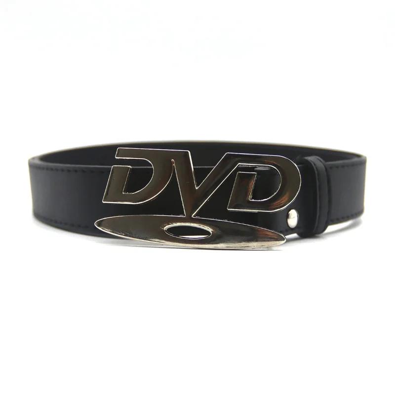 Ceinture à boucle DVD unisexe, Design nostalgique, décoration pour hommes et femmes, associée à une 