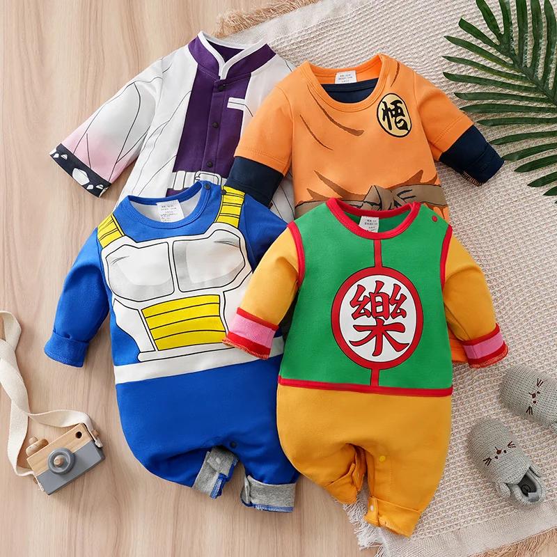 Body en coton à manches longues pour nouveau-né, Style Cape Anime, barboteuse mignonne pour enfants 