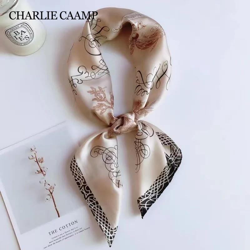 Foulard carré imprimé de luxe pour femmes, bandeaux de cheveux Hijab, foulard de la présidence, châl