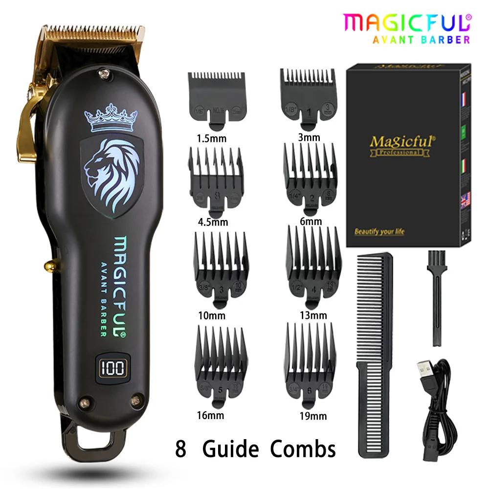 MAGICFUL nouvelle tondeuse à cheveux professionnelle tondeuse électrique Rechargeable pour hommes ba