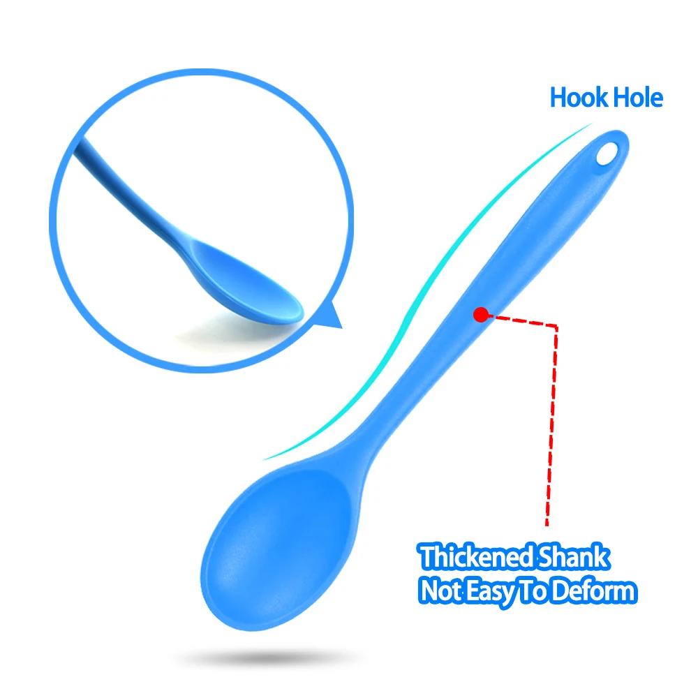 Pour une vie meilleure, cuillère en Silicone souple, remuant, vaisselle à Long manche, ustensiles de