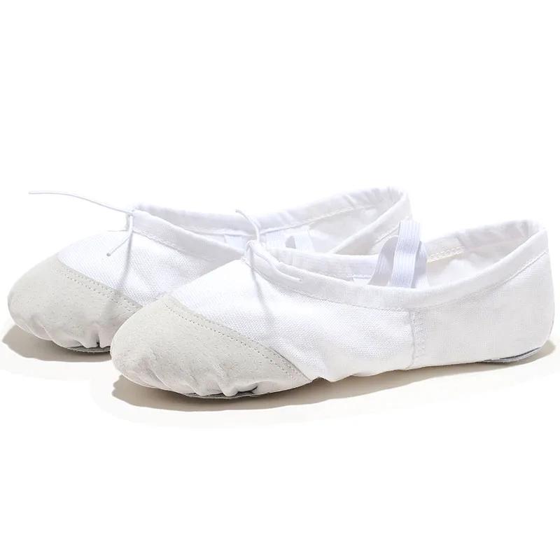 Ballerines en toile à semelle souple pour filles, pantoufles de danse de ballet pour enfants, baller