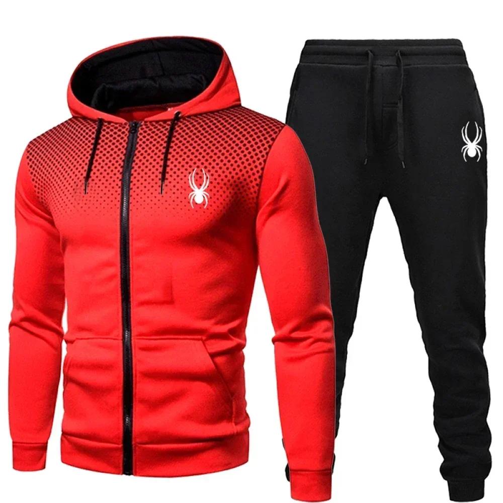 2025 populaire deux pièces hommes vêtements de sport jogging costume vêtements de sport sweat à capu
