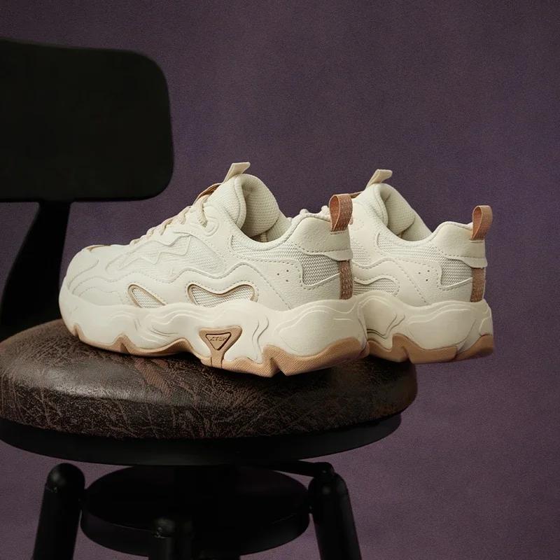 Xtep Youmu chaussures décontractées pour femmes 2025 été léger respirant à semelles épaisses tout as