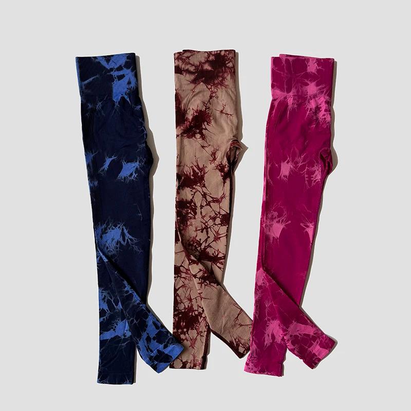 Leggings sans couture pour femmes, pantalon de Yoga taille haute, froissé, collants de levage des fe