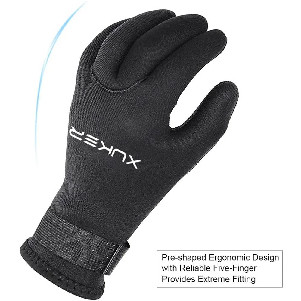 Gants de plongée en néoprène 3mm 5mm, garde au chaud pour la plongée en apnée, le surf, le kayak, le