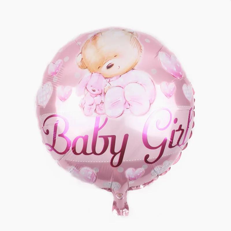 Ballons ours rond en aluminium, 10 pièces, 18 pouces, décoration de fête d'anniversaire pour bébé ga