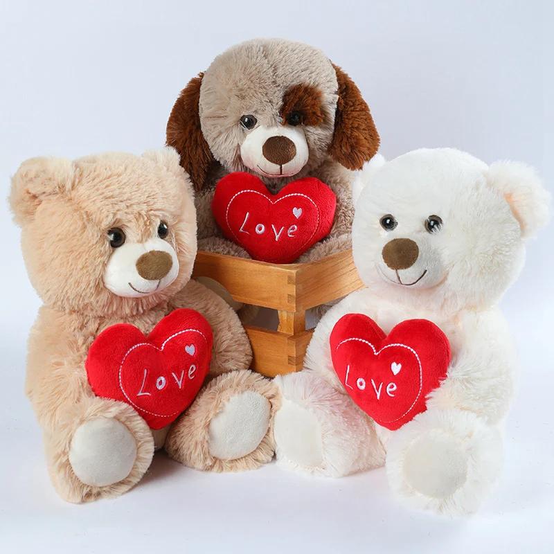 Mignon coloré nœud papillon ours poupée en peluche câlin ours poupée enfants cadeau d'anniversaire o