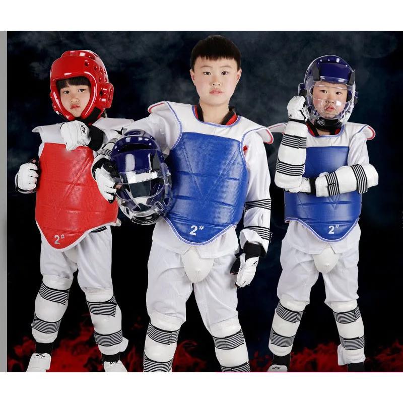 Ensemble d'équipement de protection pour taekwondo, casque, armure de boxe, protecteur de tête, 5 pi