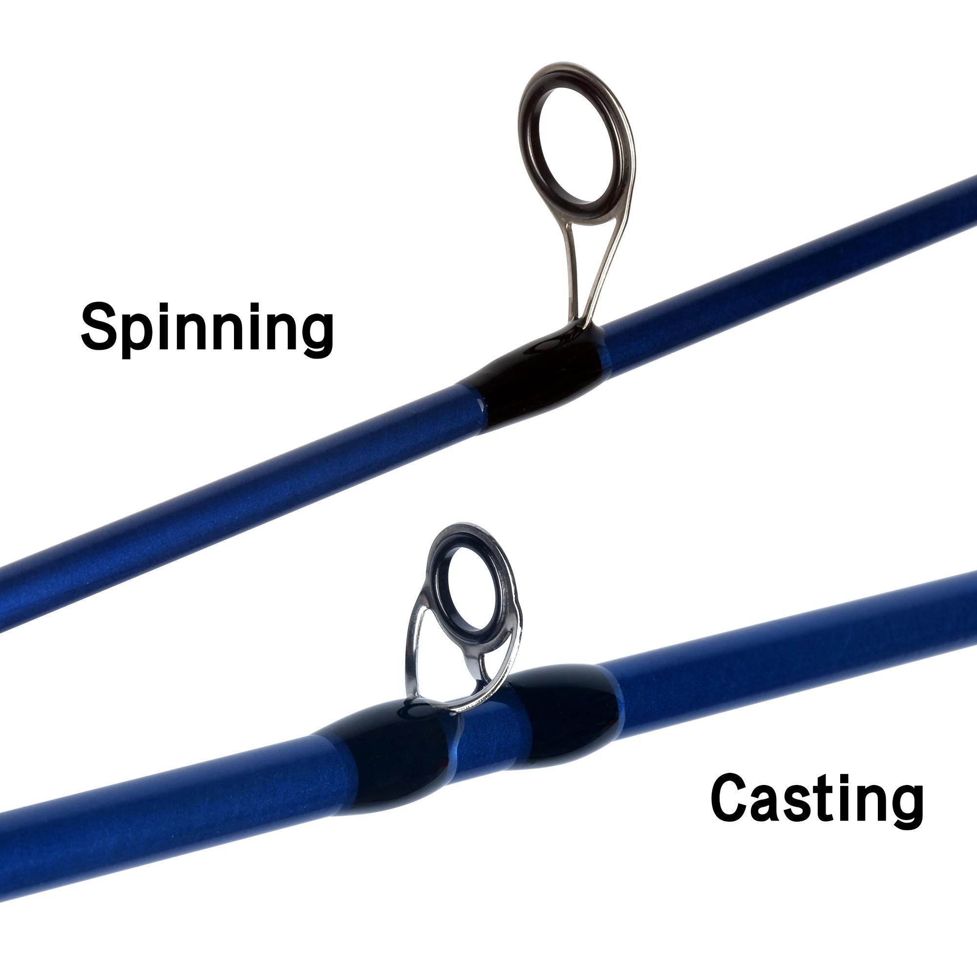 BIUTIFU Baitcasting filature Mini canne à pêche 4/5 Section 1.8/2.1mTravel carbone coulée poids 5-20