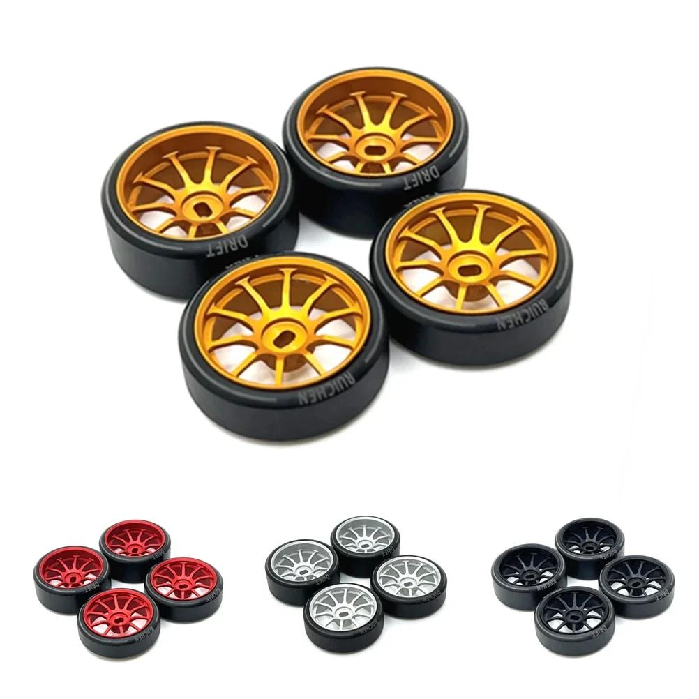 Moyeu de roue en métal et pneu avec Logo de dessin pour HGD1 MINI-Q MINI-D MINI-Z DRZ 1/28 Wltoys 28