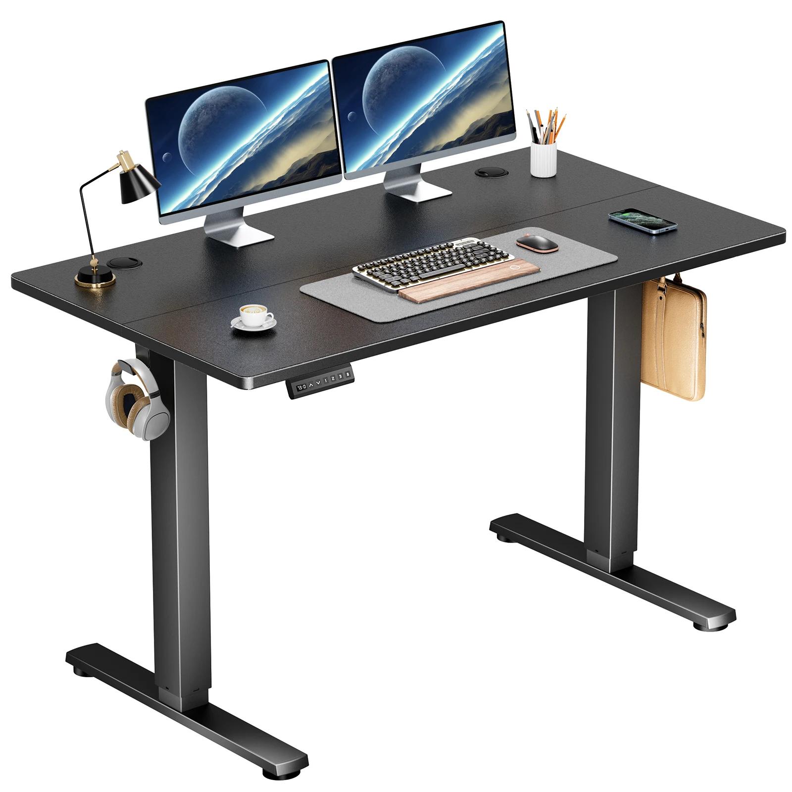 JHK bureau debout électrique hauteur réglable 40x24 pouces debout assis bureau d'ordinateur poste de