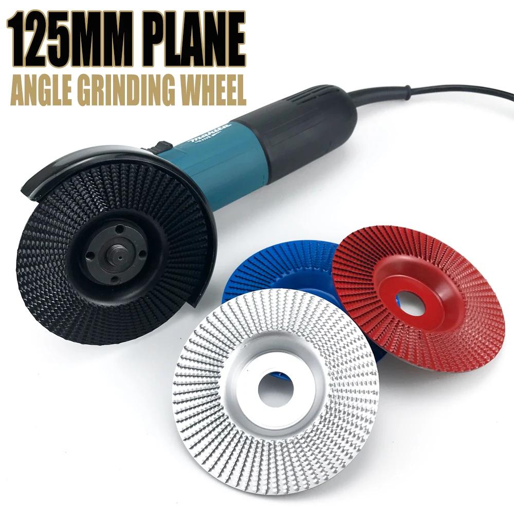 125mm avion biseau Angle meule bois roue de polissage sculpture sur bois outil de ponçage disque abr