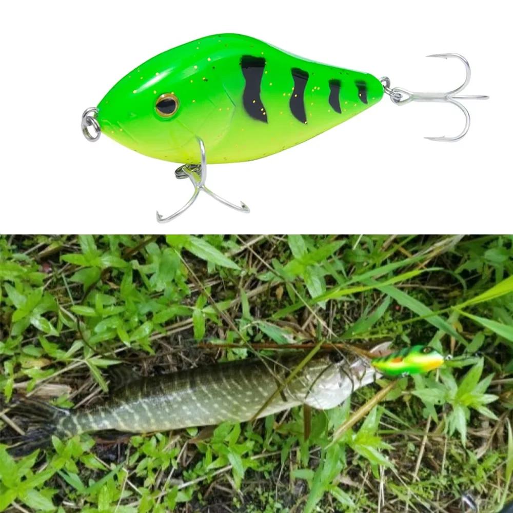 Hunthouse curseur plombs Leurres de pêche VIB Jerkbaits 70mm 100mm coulant Variable manivelle Leurre