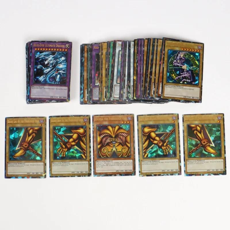 66-148 pièces cartes Yugioh avec boîte en fer blanc Yu Gi Oh carte holographique Version anglaise le