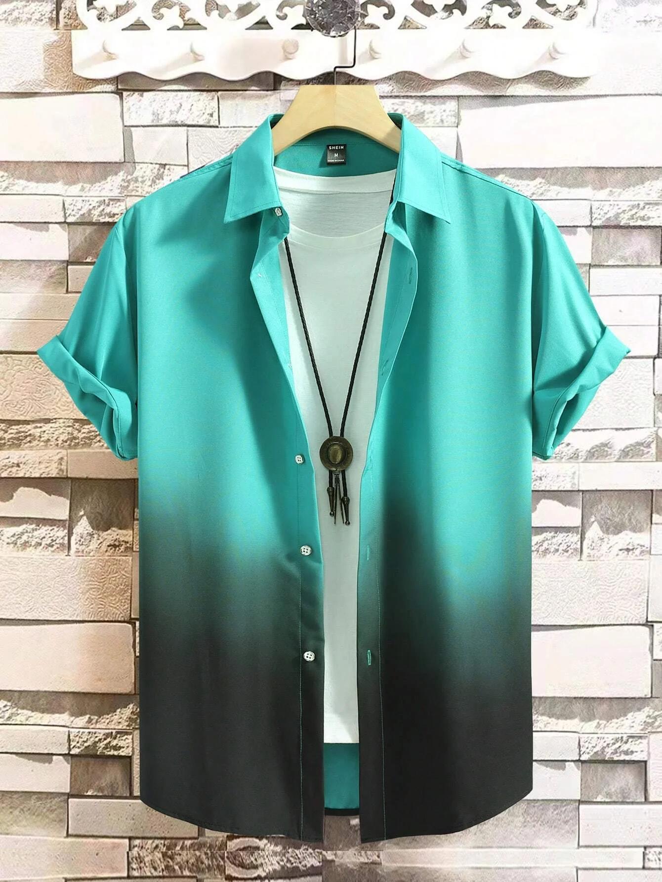 Chemise hawaïenne décontractée pour hommes, manches courtes, impression graphique 3D, design nickel 