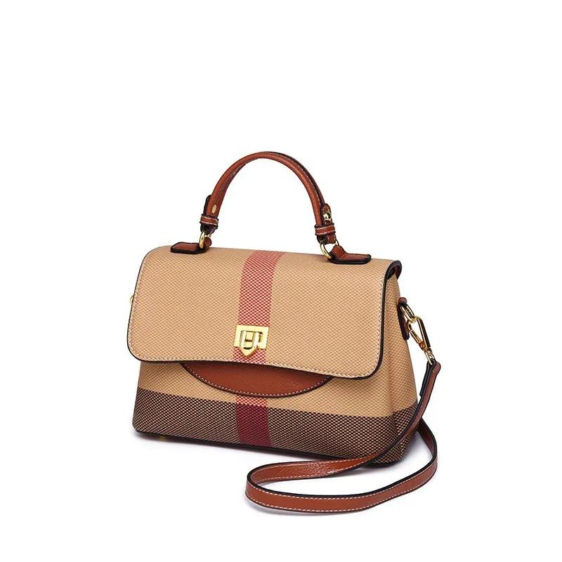 Sac à langer chic et décontracté pour femme, sac à main élégant en cuir à bandoulière, design minima