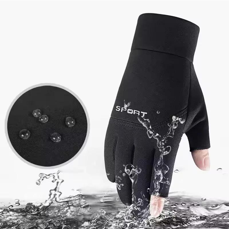 Gants de pêche d'hiver pour hommes et femmes, chauds et antidérapants pour le cyclisme, pour la pêch
