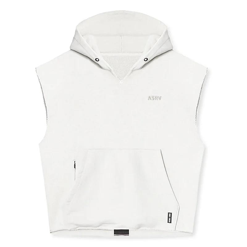 Hommes marque gymnases vêtements musculation à capuche débardeur coton sans manches gilet sweat Fitn