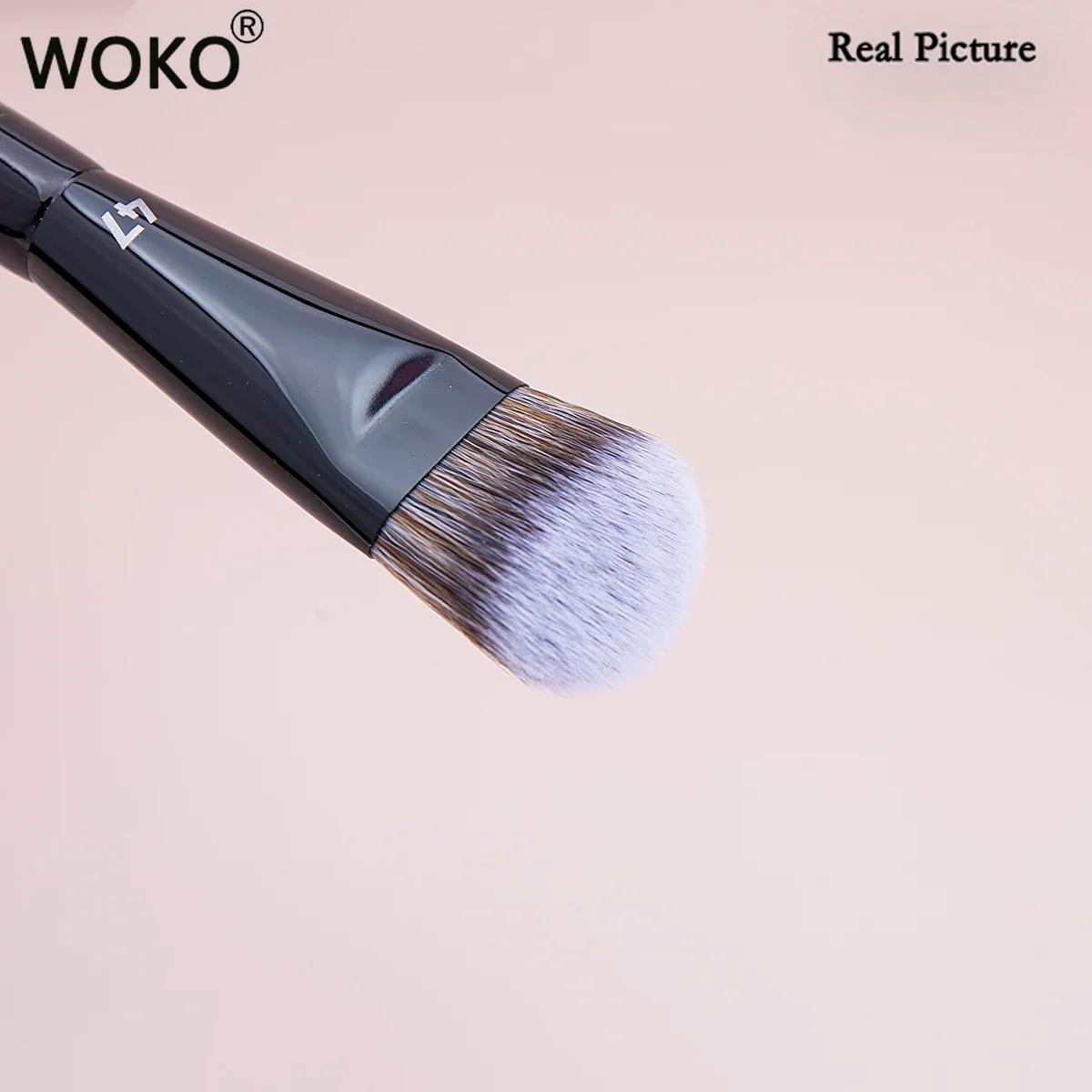 PRO 47 pinceau de fond de teint balai fond de teint ombre brosse liquide crème mélange Blush coudé p
