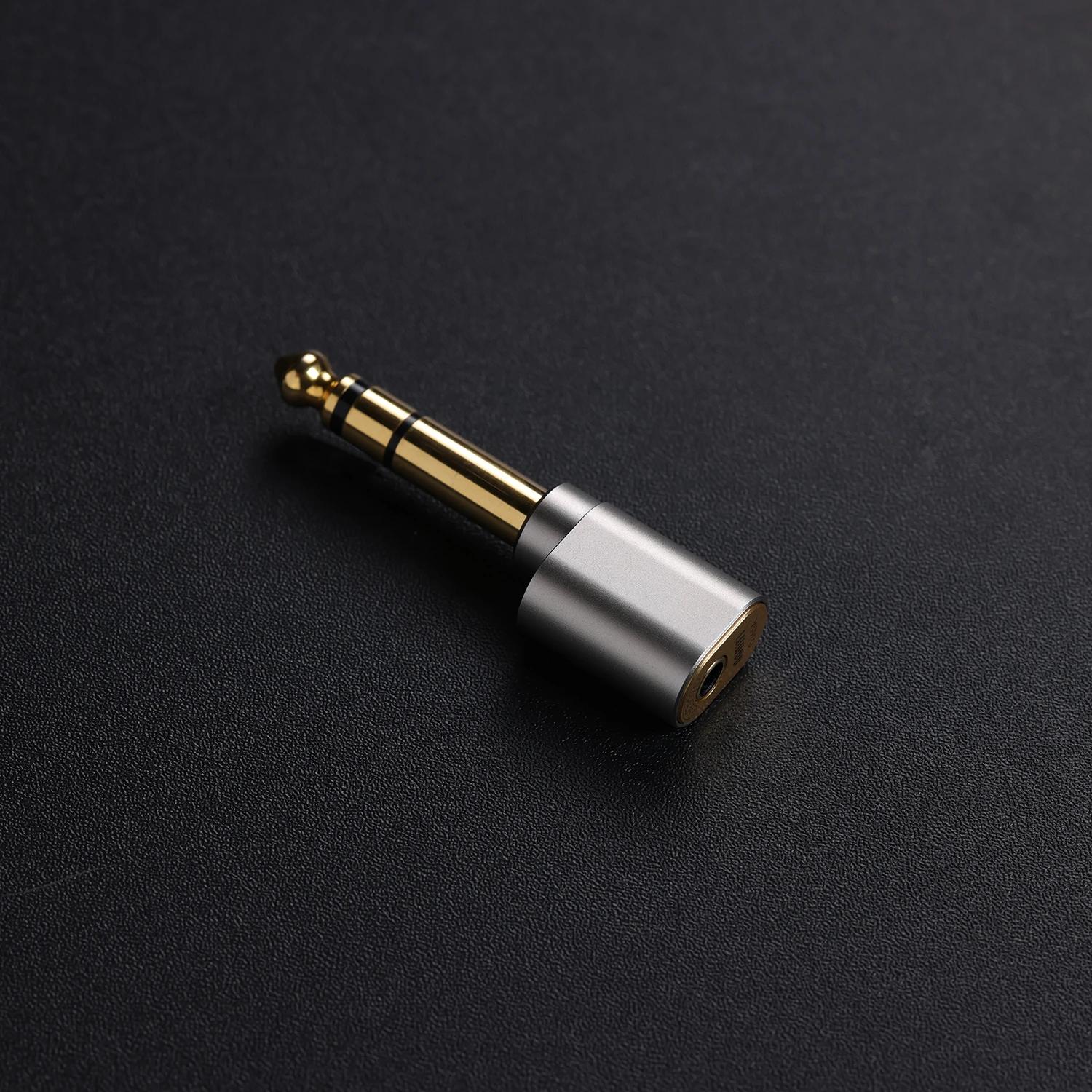ESTE DDHIFI DJ65A(AL)-Tout nouvel adaptateur audio en alliage d'aluminium, 6.35mm mâle vers 3.5mm fe