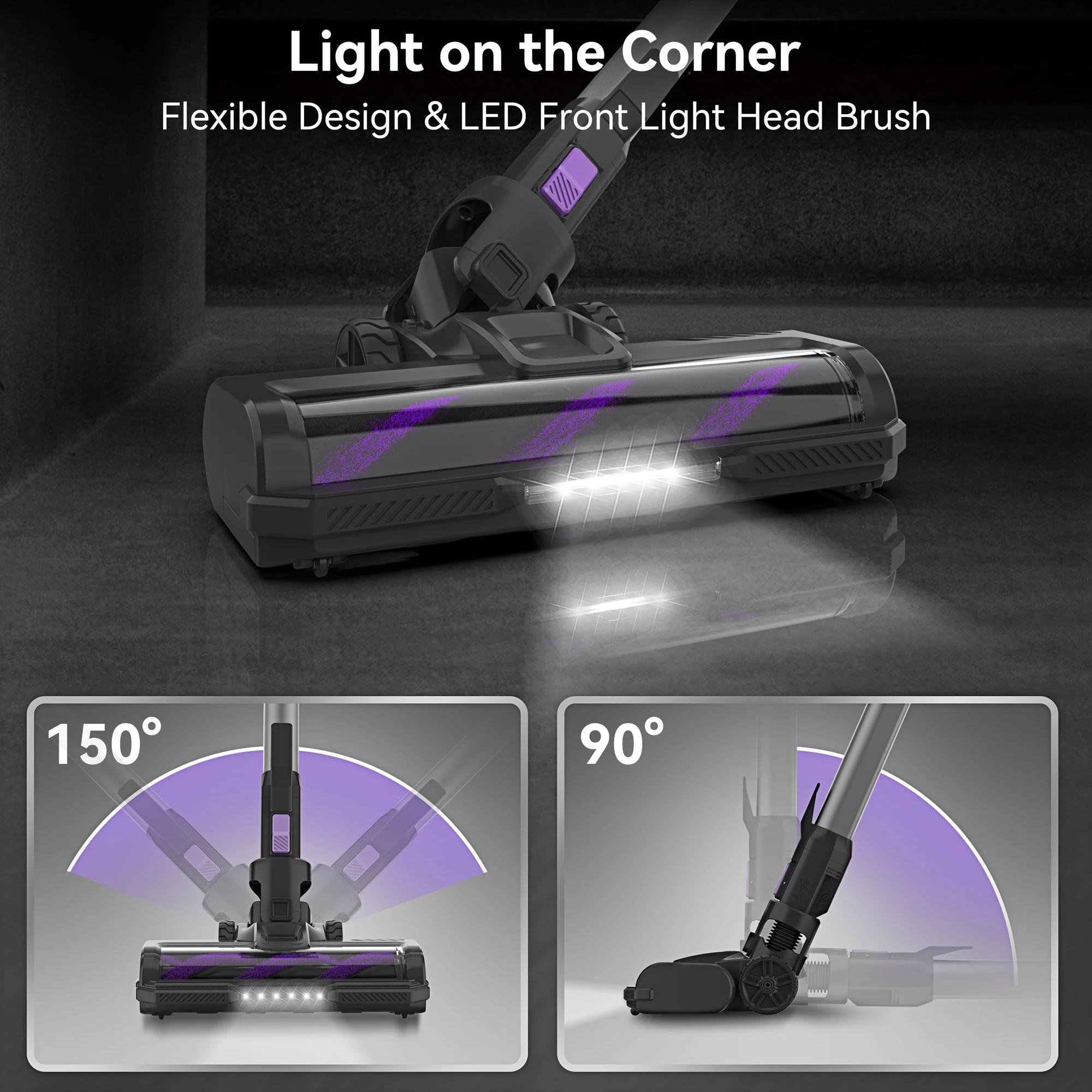INSE-Aspirateur sans fil aste pour la maison, aspirateur balai 6 en 1, aspiration 26Kpa, 350W, S10P