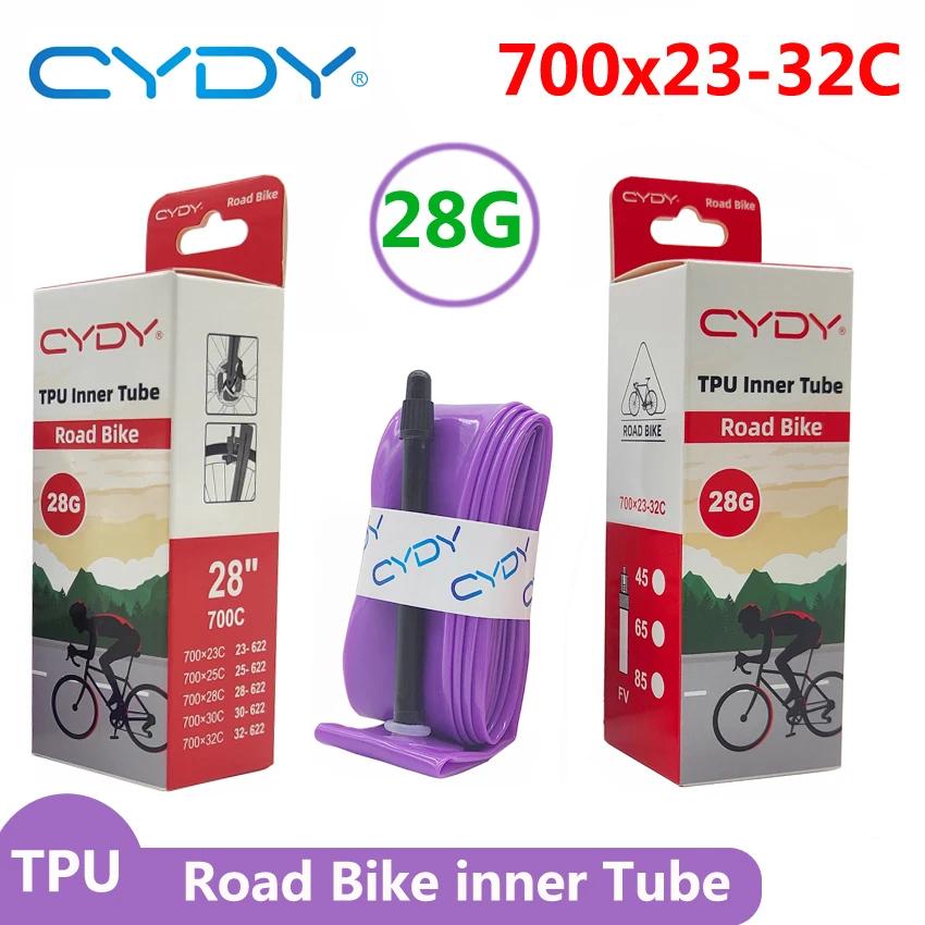 28g CYDY vélo de route TPU chambre à air 700x23C 25C 26C 27C 28C 30C 32C vélo vélo pneus caméra pneu