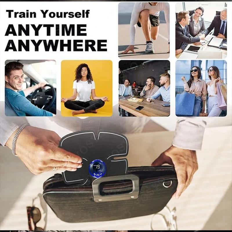 Stimulateur musculaire Abdominal Fitness ABS bras patchs d'entraînement Instrument d'exercice muscul