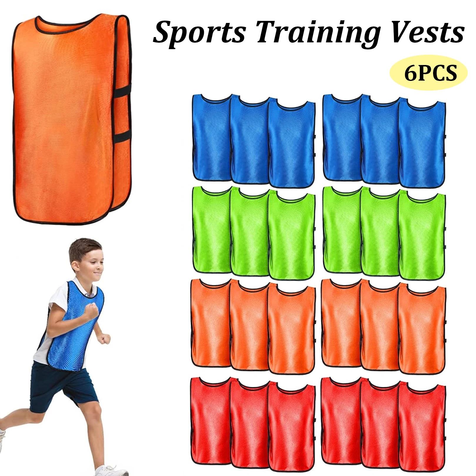 6 pièces Pinnies de Football maillots de l'équipe de Football à séchage rapide sport équipe de Footb