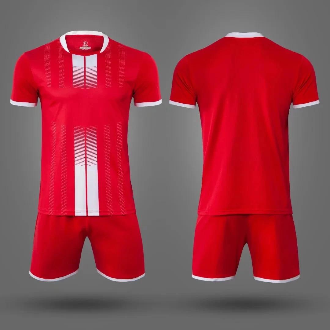 Ensemble de Football pour hommes, femmes et enfants, uniforme de volley-ball à manches courtes, mail