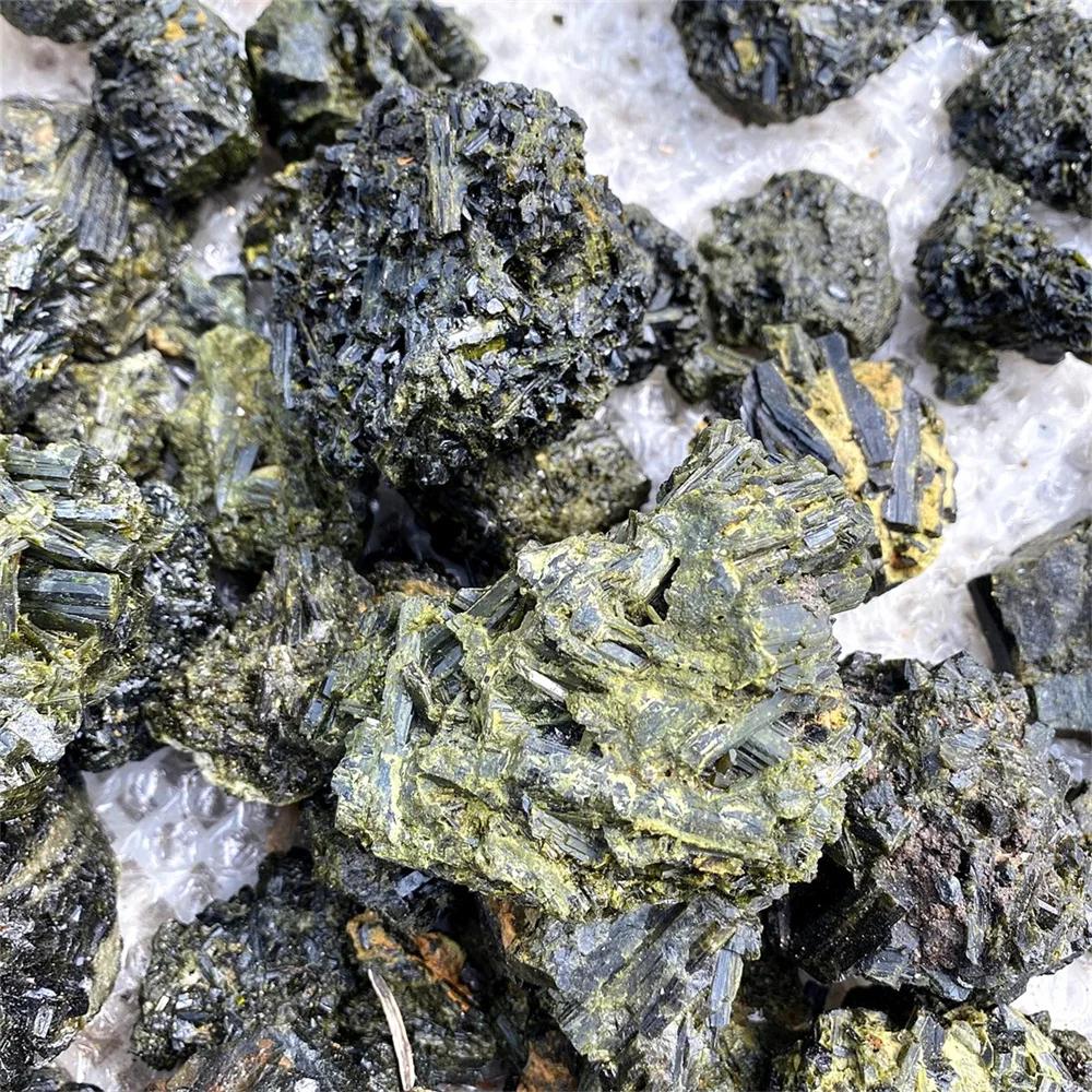 Pierre de tourmaline verte naturelle de haute qualité, spécimen minéral brut, pierres précieuses, pi