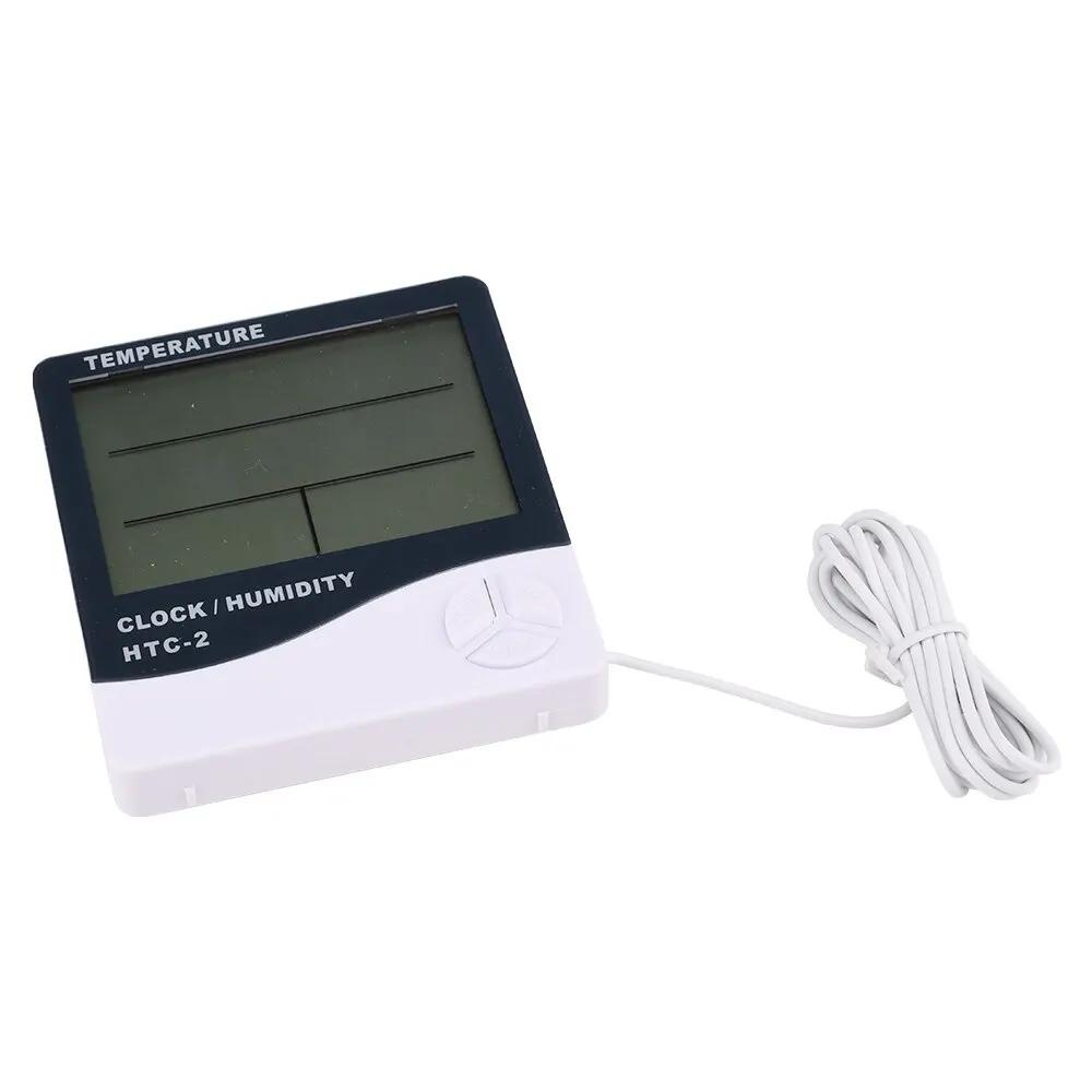 LCD Numérique Température Humidité Mètre HTC-2 Maison Intérieur Extérieur Hygromètre Thermomètre Sta