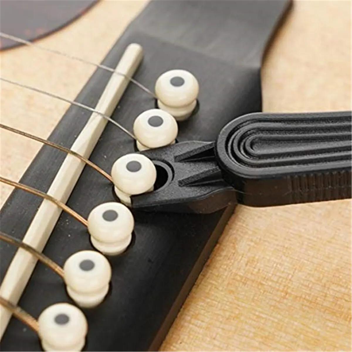 Guitare String Winder String Cutter Pont Pin Puller 3 EN 1 Corde Peg Winder Guitare Outil De Réparat