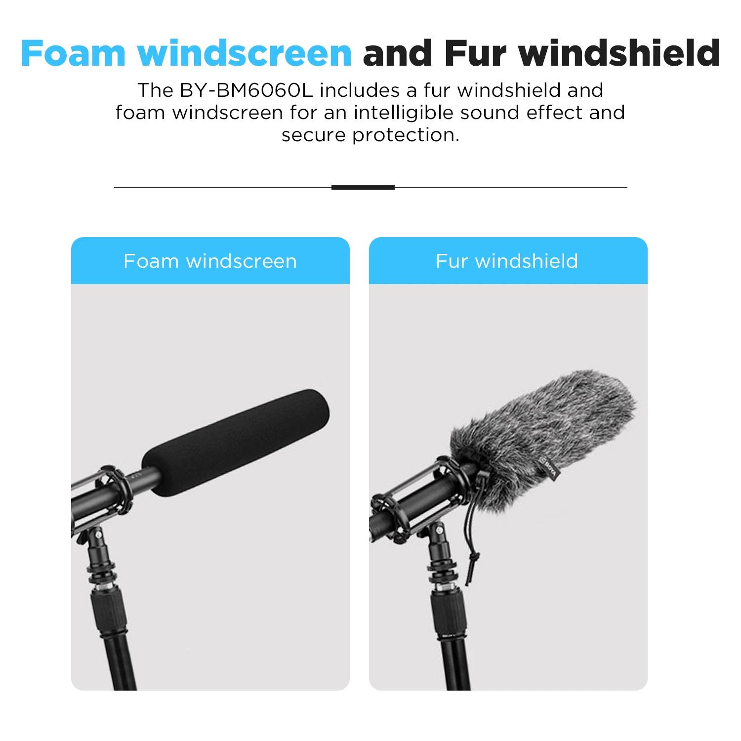 BY-BM6060L Professionnel Fusil De html Microphone Enregistreur Vocal Wild Audio Home Studio pour IL 