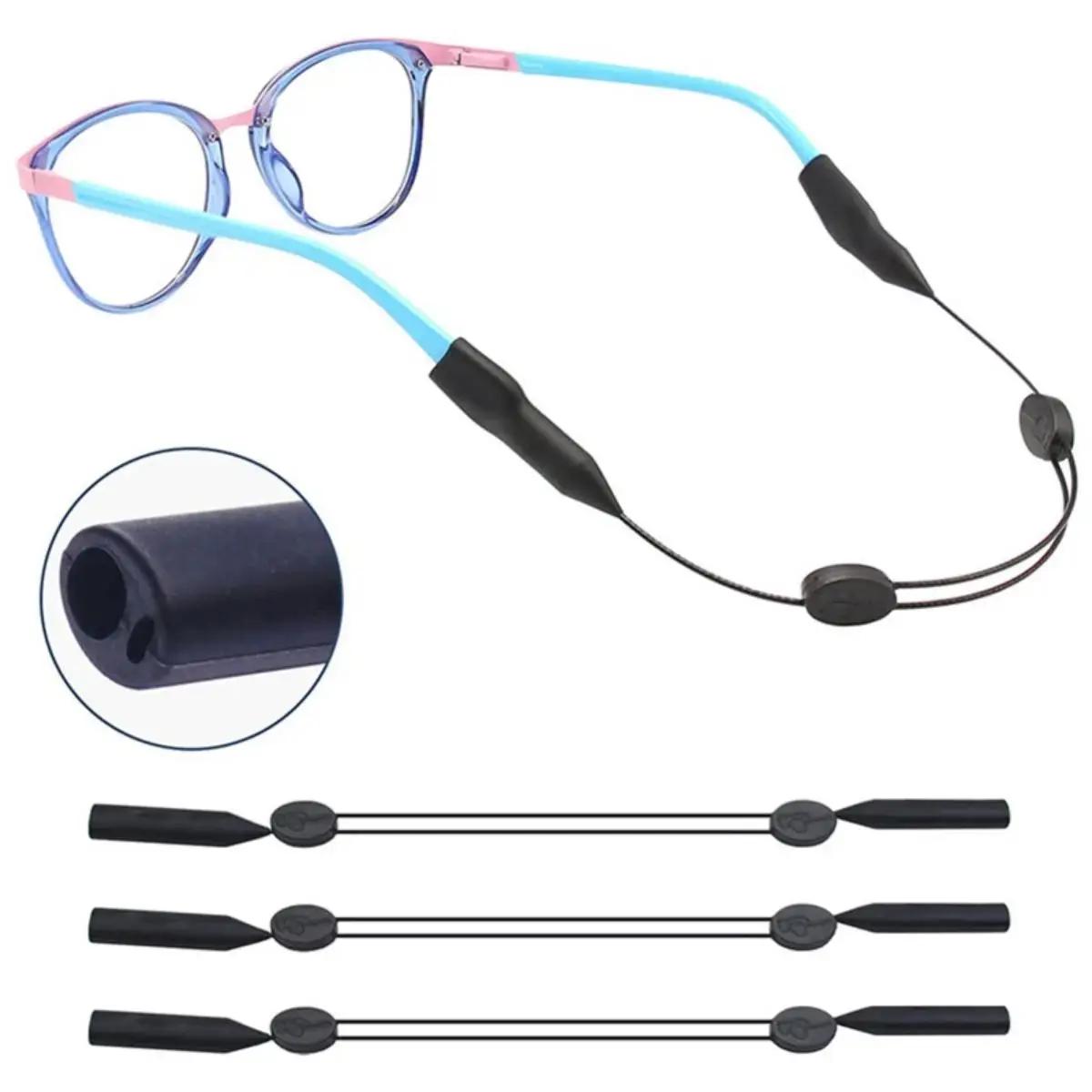1pc réglable anti-dérapant lunettes retenue ajustement universel lanière de lunettes sport lunettes 