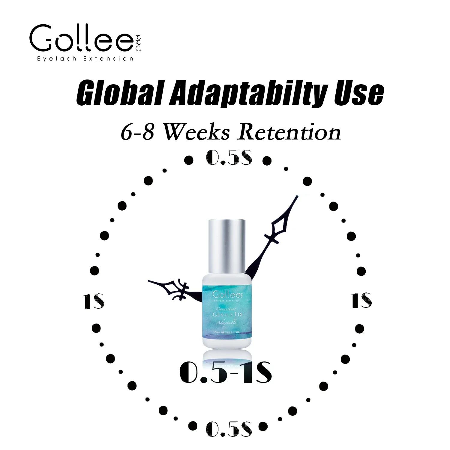Gollee 0.5s sec global adaptabilité utiliser colle d'extension de cils étanche 6-8 semaines longue r