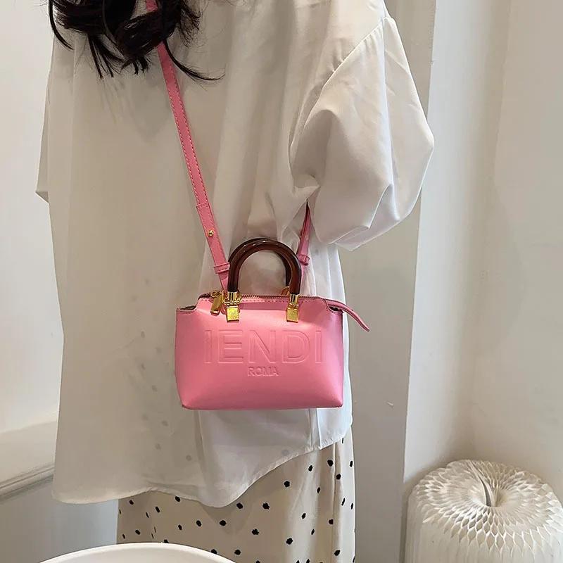 Nouveau sac Boston rétro de luxe léger, sac seau polyvalent à porter à l'épaule ou en bandoulière po