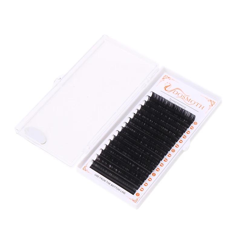 DOSMOTH 10 boîtes 16 rangées 7-16mm extensions de cils de vison supples Extension de faux cils indiv
