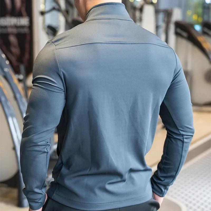 Sweat-shirt zippé homme haute qualité - Veste sport running - Vêtement entraînement extérieur
