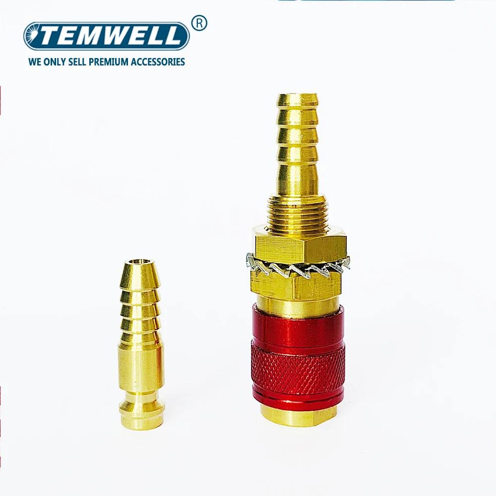 Adaptateur de gaz refroidi à l'eau, raccord rapide pour torche de soudage TIG ou connecteur de torch