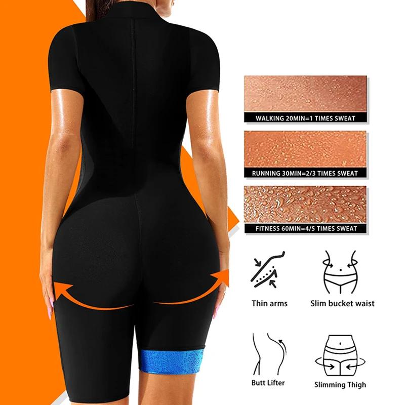 Combinaison de Sauna pour femmes, combinaison amincissante, chemise anti-chaleur pour tout le corps,