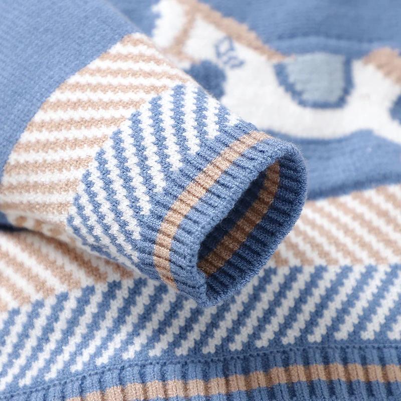 Barboteuse bleue en tricot à manches longues pour bébé, combinaisons pour nouveau-né garçon, combish