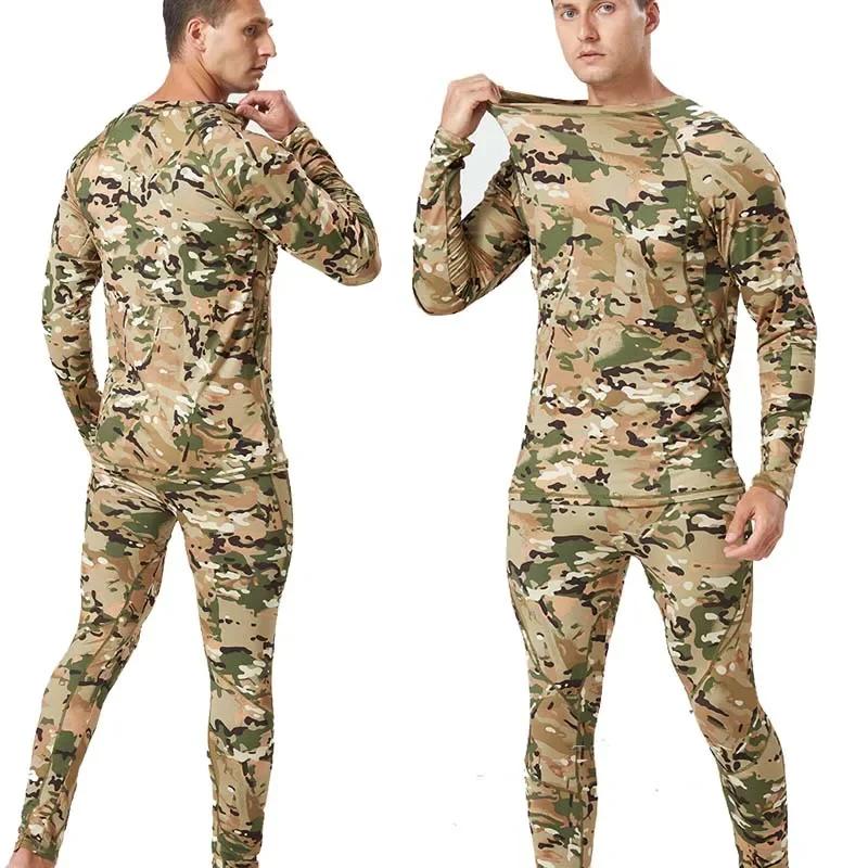Sous-vêtements thermiques pour hommes, collants chauds en polaire, vêtements de Compression, ensembl