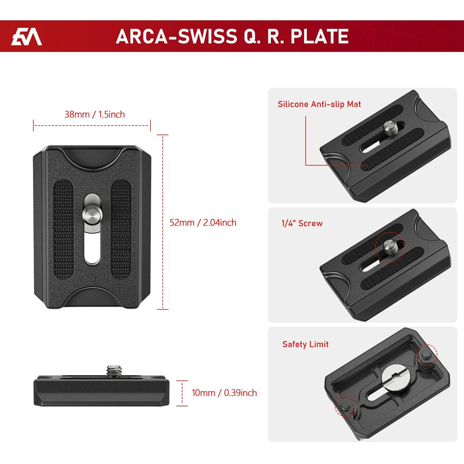 EVUMO C5 Tête sphérique professionnelle 38 mm Grande tête sphérique 360 °   Tête de trépied panorami